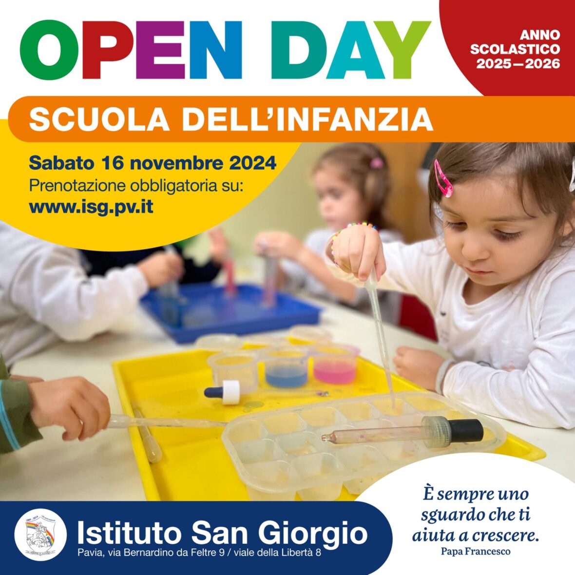 Scuola dell'infanzia a Pavia - Open Day